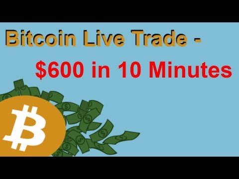 Bitcoin Live Trade - $600 in 10 Minutes + Small Market Analysis